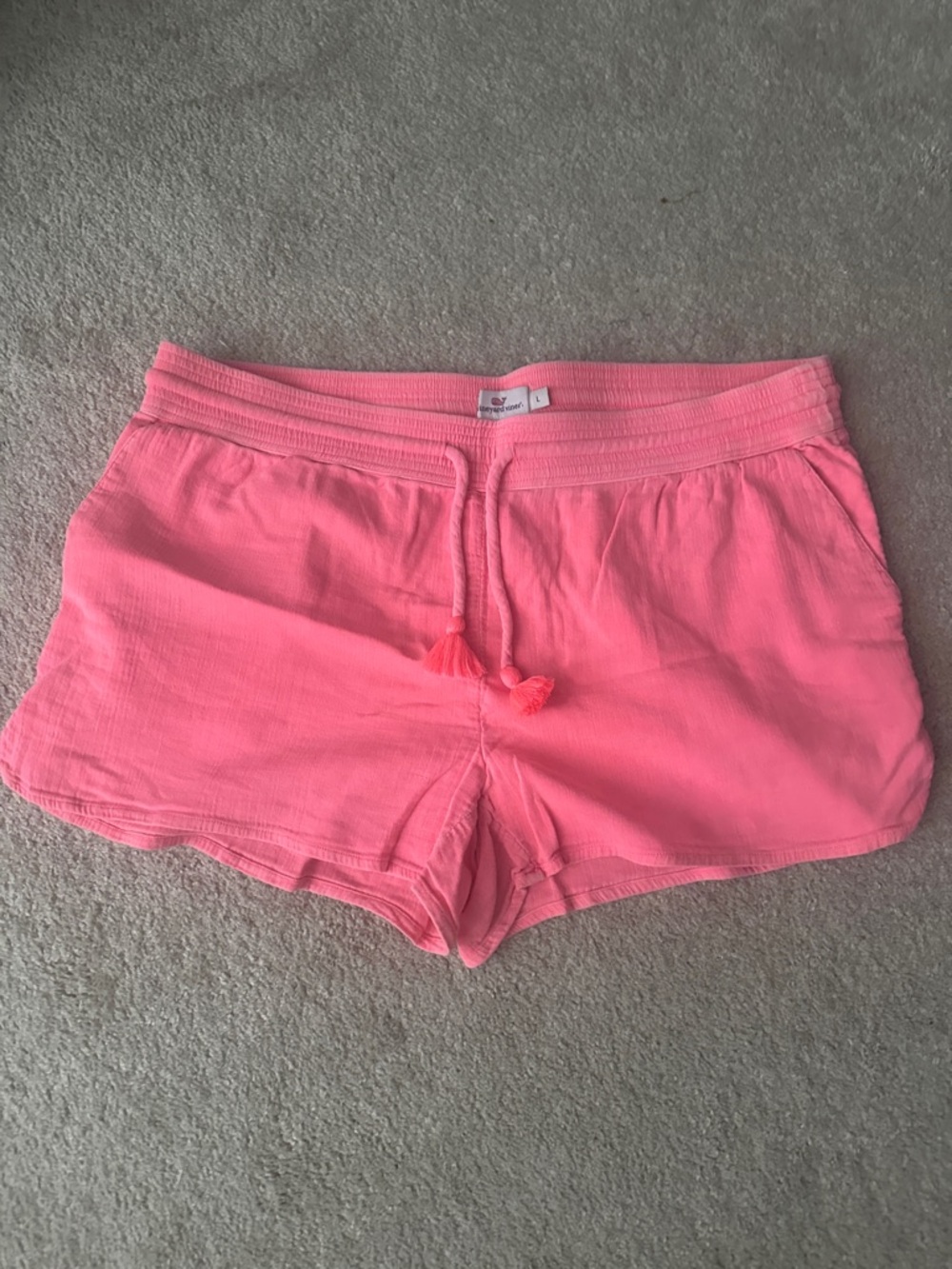 Vineyard Vines Pink Drawstring Lounge Shorts